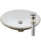 Novatto Oval Undermount White Porcleain Sink with Brushed Nickel Drain Set NP-U191307BN - alternate 1